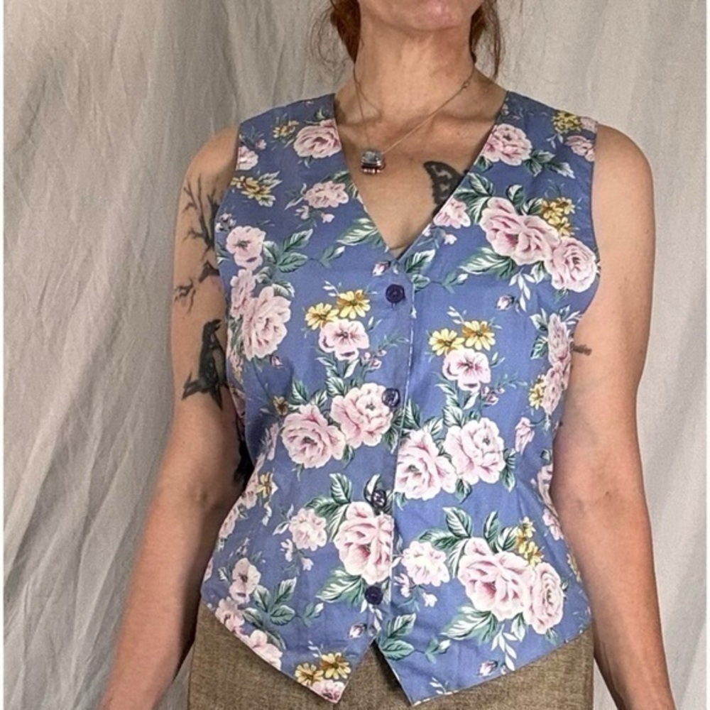 90’s Vintage ‘SW 8th’ Purple Floral Vest